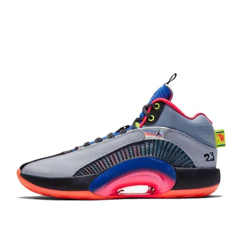 新款乔35代篮球鞋aj35日落彩虹兵马俑郭艾伦男女双气垫战靴运动鞋 aj3