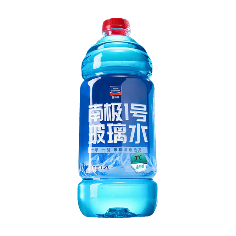 固特威汽車玻璃水車用去油膜蟲膠鳥糞雨刮水冬季防凍雨刷精夏季南極一號 0℃玻璃水1.8L*6瓶