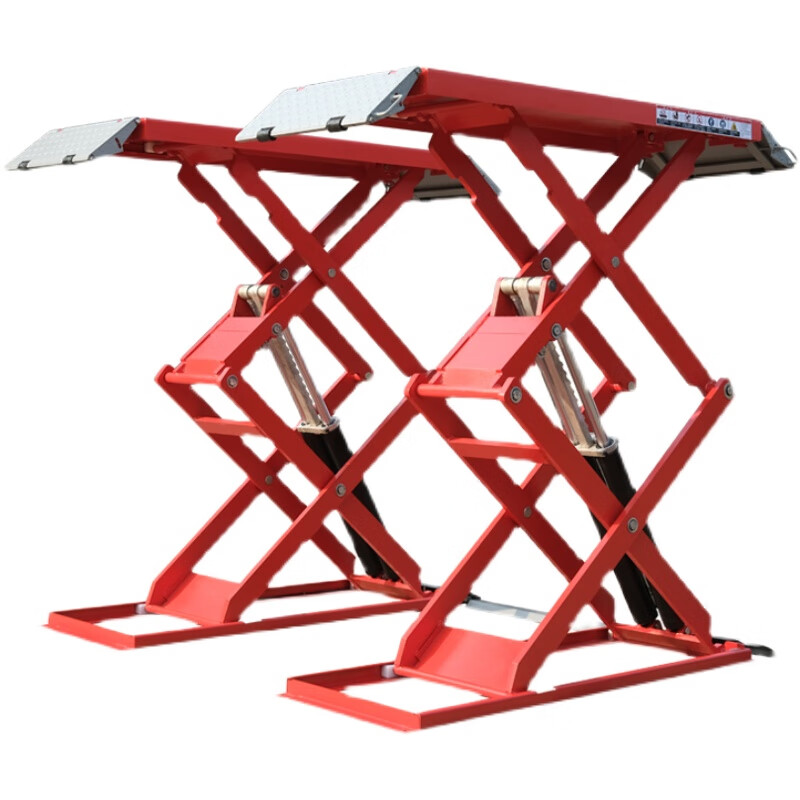 杜特,汽车举升机汽车升降机汽修4s店超薄小剪举升机1.8米 白色