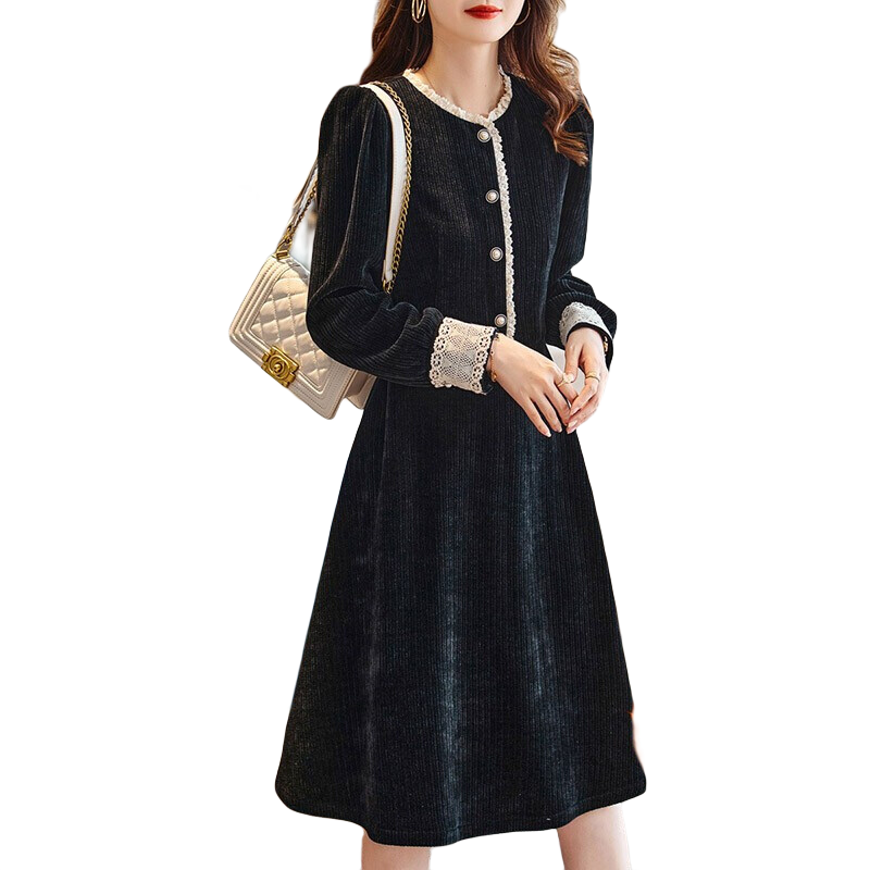 ���ڲ�����ɯ�ݶ��޴���Ůװ����ȹ�ﶬ��Ʒ��mm�������ݿ��ڶ���������С��ȹ17820 ���� ��ɫ- 4XL����160-180�ﴩ��