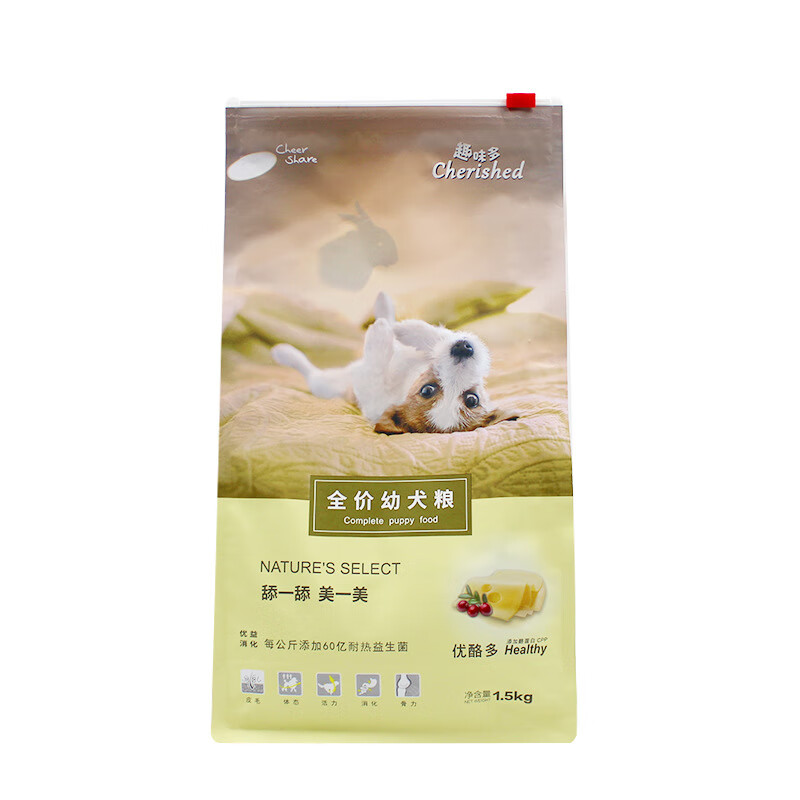 畅享优品畅享猫粮狗粮宠物主粮幼猫奶糕全期粮无谷高肉配方营养猫 趣味多优酪乳幼犬粮1.5kg