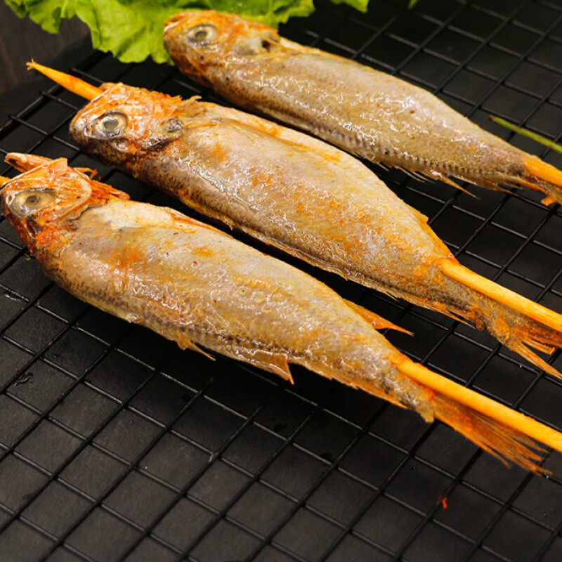 墨之瑶小黄鱼半成品调理腌制黄鱼串水产海味小鱼仔黄花鱼20串装烧烤