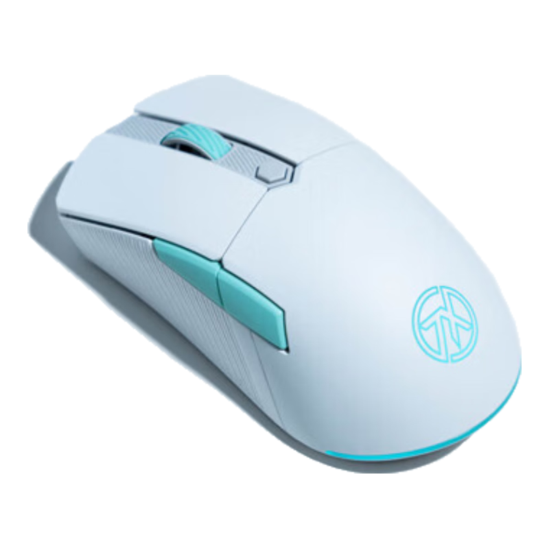 华硕天选游戏mini鼠标 无线三模 轻量化65g 对称手型 黑神话悟空 FPS 吃鸡鼠标 12000DPI RGB 月耀白
