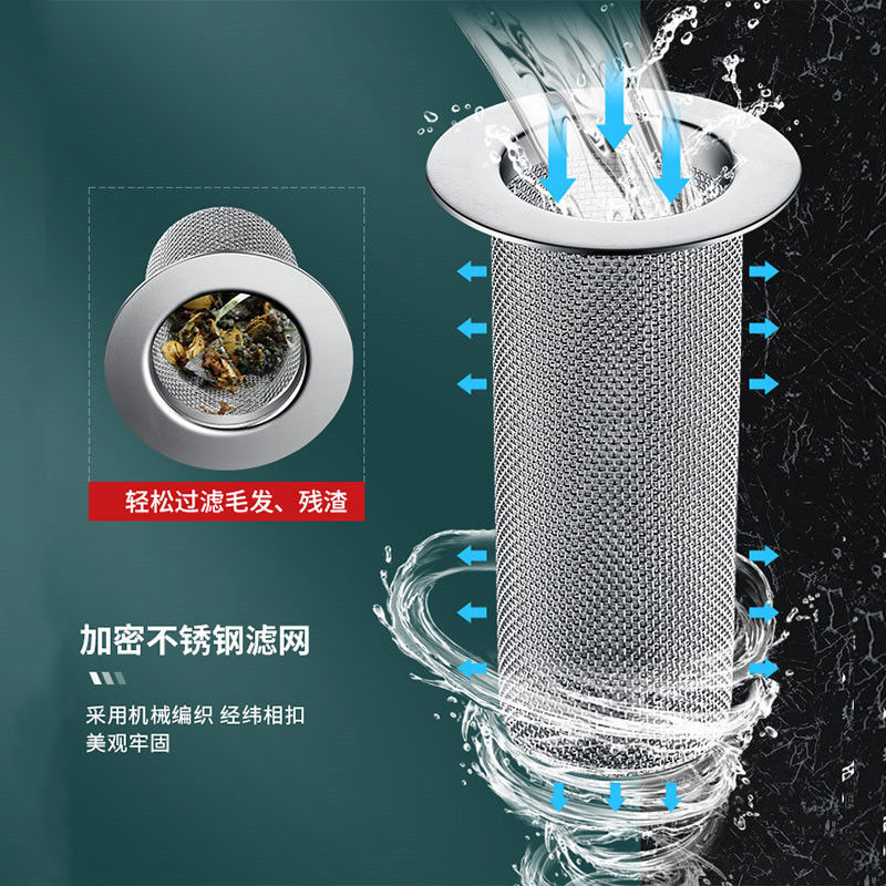 kedoety304不锈钢地漏盖板下水过滤网卫生间地漏网防堵塞洗手盆漏水塞