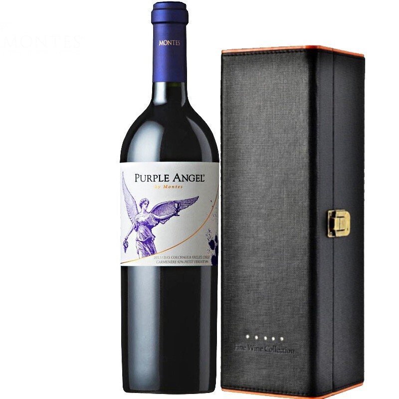 蒙特斯montes智利原瓶进口蒙特斯紫天使红葡萄酒智利十八罗汉之一750