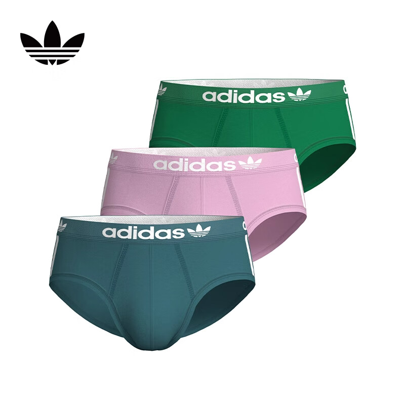 ADIDAS���ϴ�˹�ٷ���Ҷ����ʿ�ﶬ�ڿ��ٸɸߵ��������ǿ�3��װ ��ɫ+�ۺ�ɫ+ī��ɫ 3�� XXL