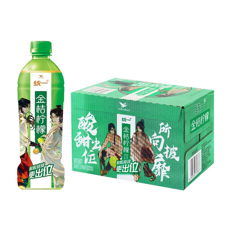 统一冰糖雪梨 梨汁饮料金桔柠檬风味饮料  500ml*15瓶装整箱 金桔柠檬