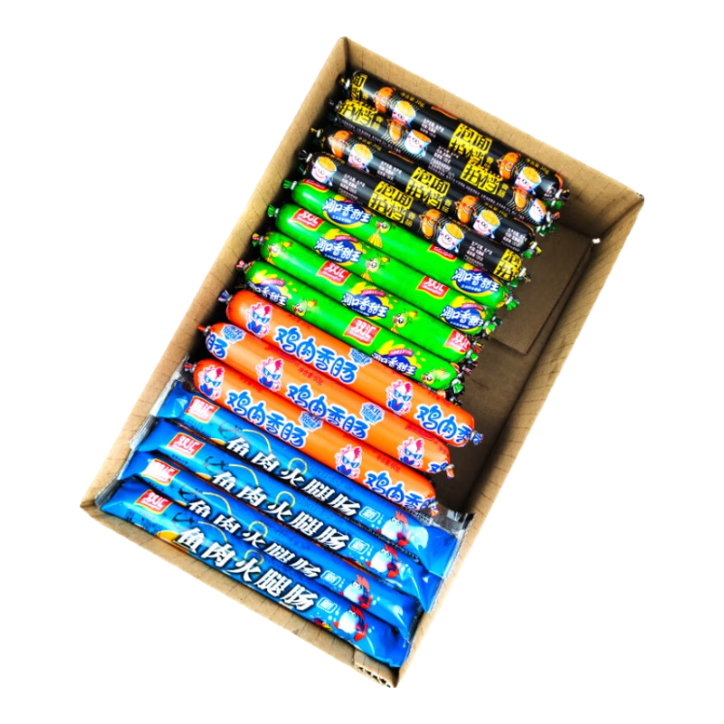 雙匯王中王火腿腸泡面搭檔即食香腸整箱批多口味混裝 王中王35g+玉米3 王中王+玉米+泡面腸混裝50支