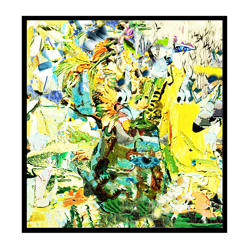 定制喷绘装饰画挂画云上艺术复刻油画抽象艺术品画【创想景物】 陶瓷