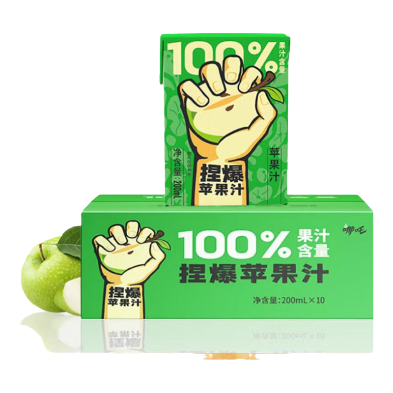 ��߸100%ƻ������������Ȱ�������÷֭������Ҭ��ˮ����Ʒ�������� ��100%����֭200ml*12�� ��߸��ϵ�� 12.9Ԫ