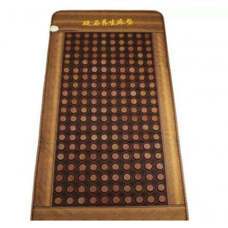 泗滨红砭石床垫加热养生理疗垫双温双控泗水天然砭石 1.0x1.