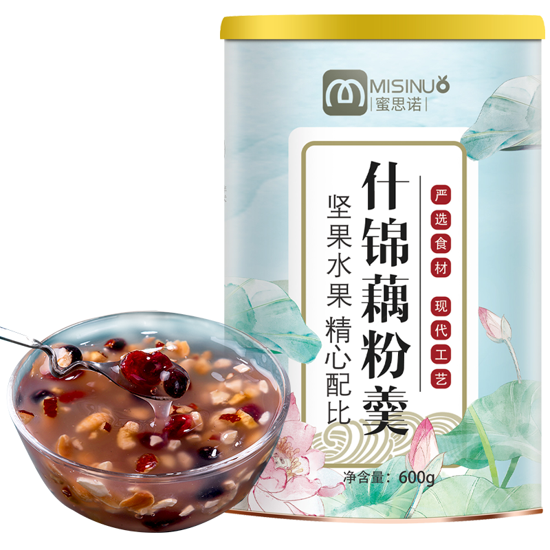 蜜思诺冲饮谷物:顶尖品质和坚果水果的营养组合