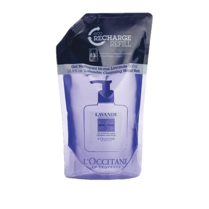 歐舒丹（L'OCCITANE）薰衣草乳木果二合一洗手液經(jīng)濟(jì)裝液體皂液 淡淡香氣嫩滑滋潤保濕 only 500ml