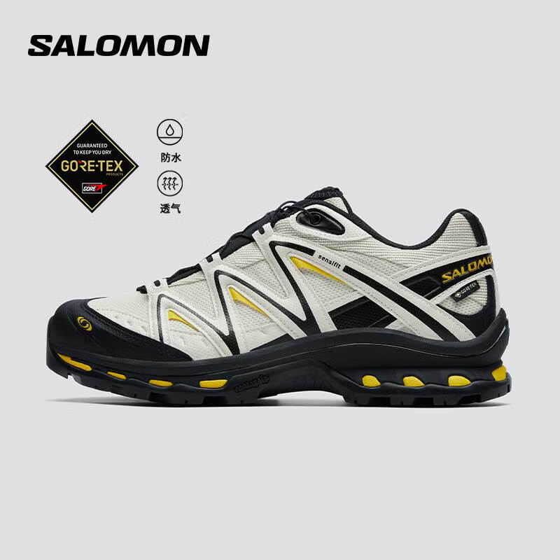 萨洛蒙（Salomon）男女款 城市轻户外防水透气舒适耐磨休闲穿搭运动鞋 XT-QUEST GTX 米灰色 477810 41 (UK7.5丨 41 1/ 3)