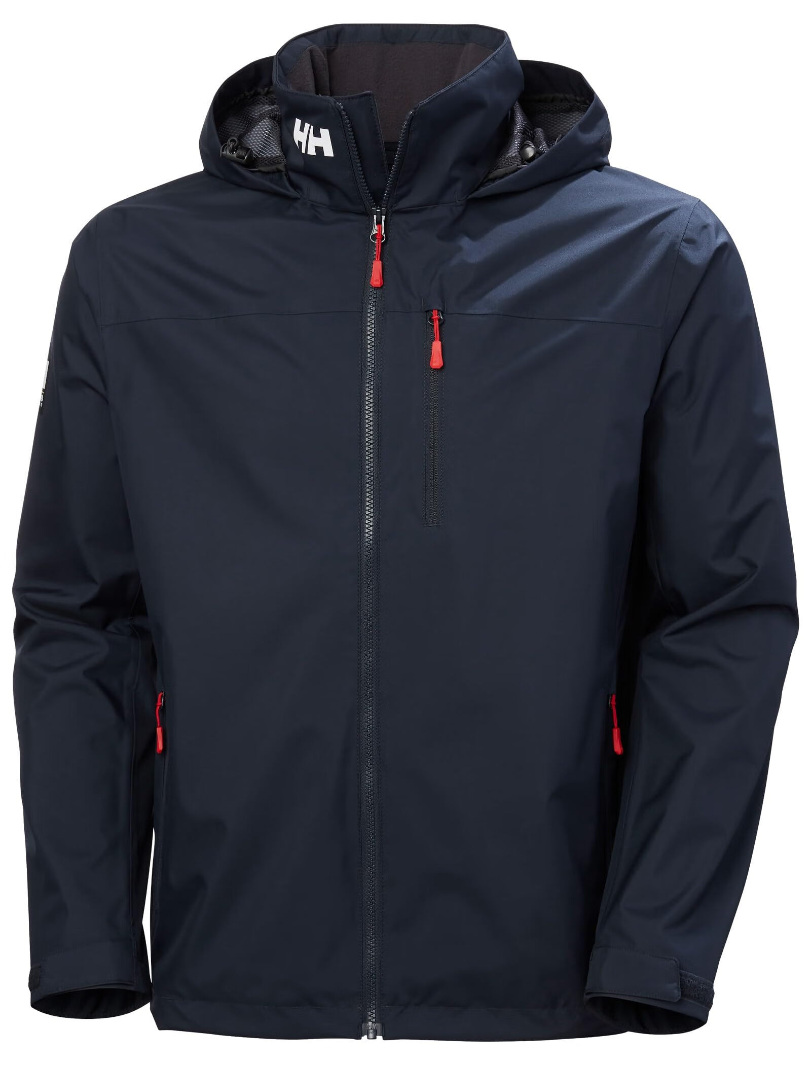 HELLY HANSEN, HH H/H海丽汉森男士Crew 2.0防水防风连帽夹克外套城市通勤日常休闲 597 Navy Large