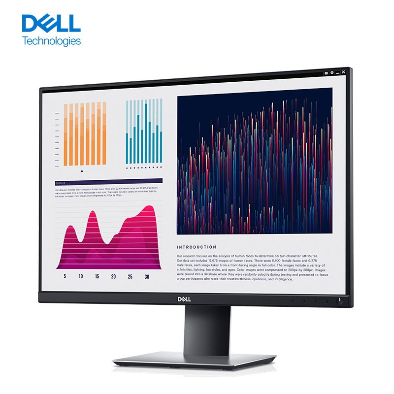 戴尔(DELL) P2421 24英寸液晶显示器(99%sRGB IPS屏 全高清 旋转升降 低蓝光 黑色 3年质保)