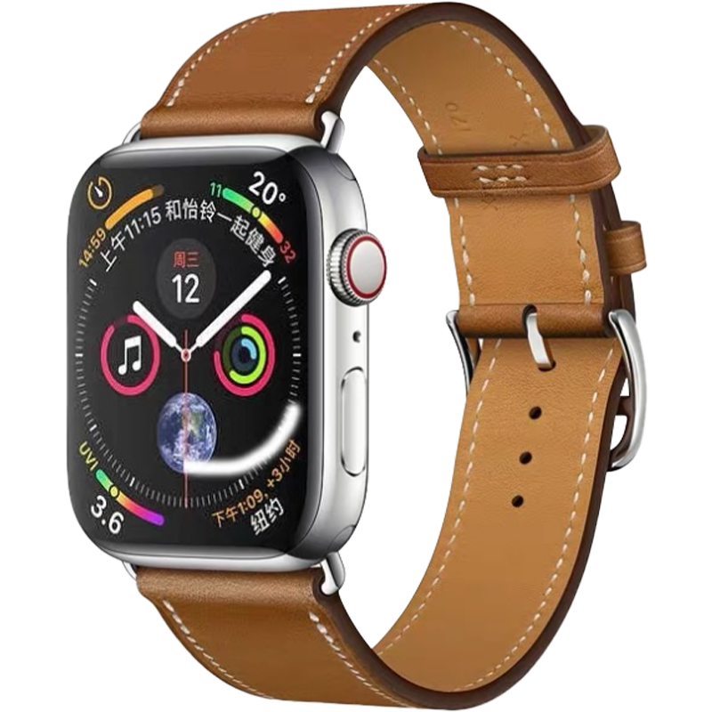 尊匠苹果手表表带apple watch爱马仕款iwatch4 5 SE 6 7代表带男女适用 【黑色】 爱马仕款苹果表带 38/40/41mm