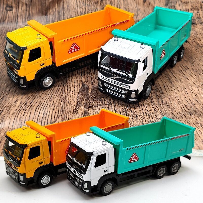 合金滑行自卸车玩具仿真工程车模型儿童男孩运输车卡车翻斗车摆件【10