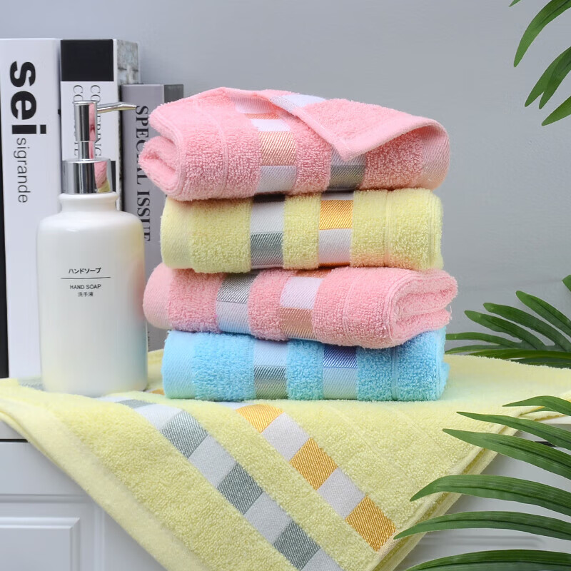 gjxbp毛巾批发纯棉整箱10条装毛巾纯棉洗脸家用吸水全棉面巾结婚回礼