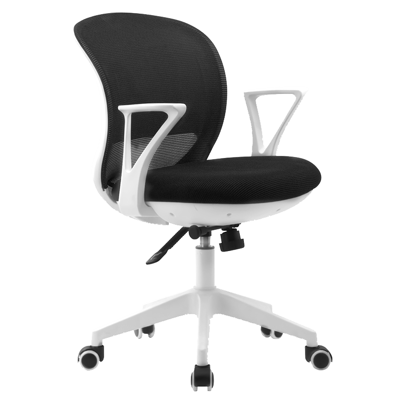 法果电脑椅家用人体工学升降转椅学生书房写字椅职员办公椅子 Y669 灰色【白框】