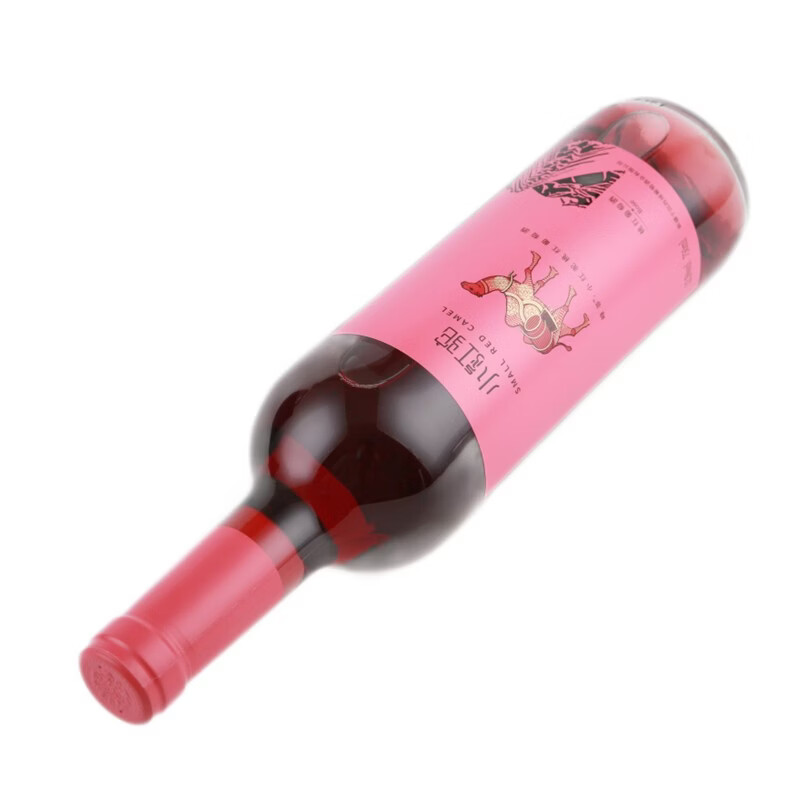 峰菲新疆红酒小红驼桃红葡萄酒天山河谷半甜美酒 六支
