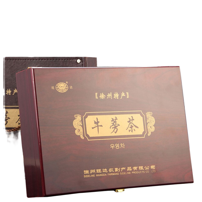柯响旺达柯响牛蒡茶216g 木质礼盒装茶饮送礼徐州特产