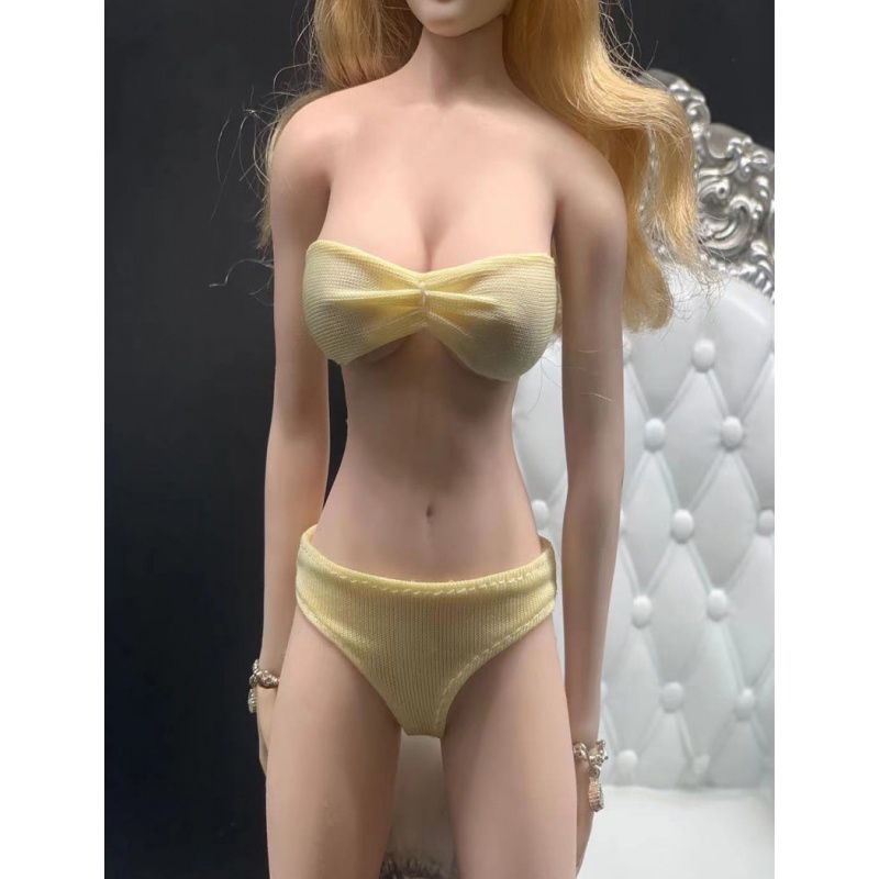 1:6兵人衣服 12寸女兵人偶配件胸罩文胸内衣内裤适合包胶素体模型 d