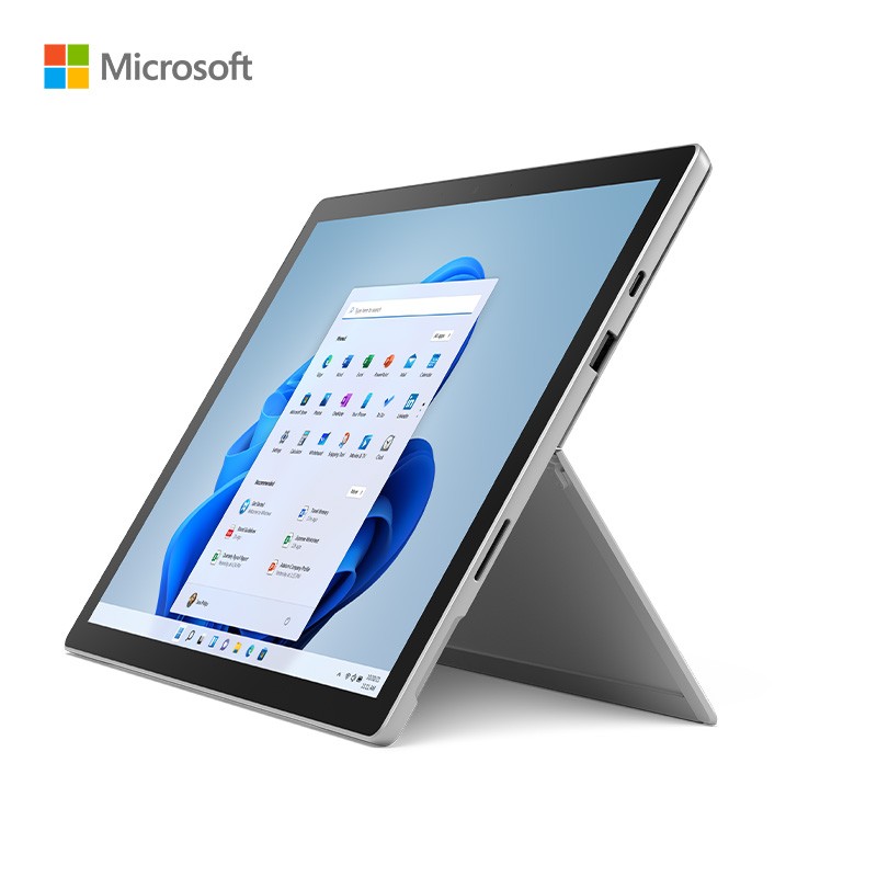 【8成新】微软Surface Pro 7+ 酷睿i5 8G+128G 二合一平板笔记本电脑 亮铂金+波比红键盘 12.3英寸触控屏 轻薄本办公本