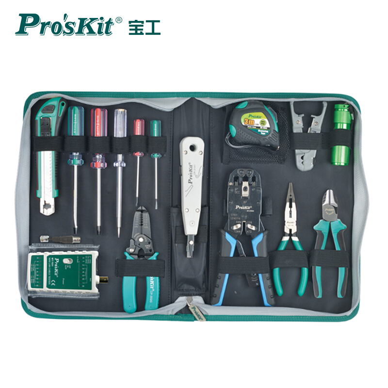 宝工(Pro'skit)PK-4013网络维修工具组套 多功能电脑维修组合套装 PK-4013(13件套)