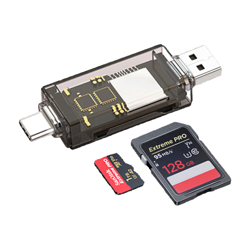 ���� USB/Type-C������ SD/TF�๦�ܶ���һ OTG USB-C�ֻ������� ���õ��������ؼ�¼�Ǵ洢�ڴ濨