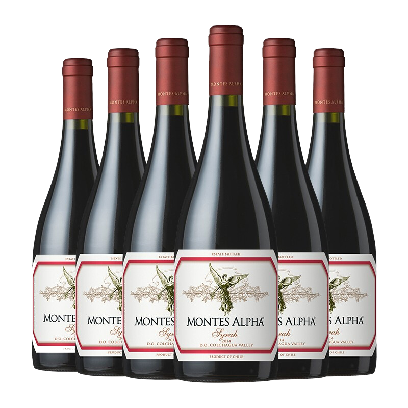 MONTES 蒙特斯 欧法 西拉红葡萄酒 750ml*6瓶