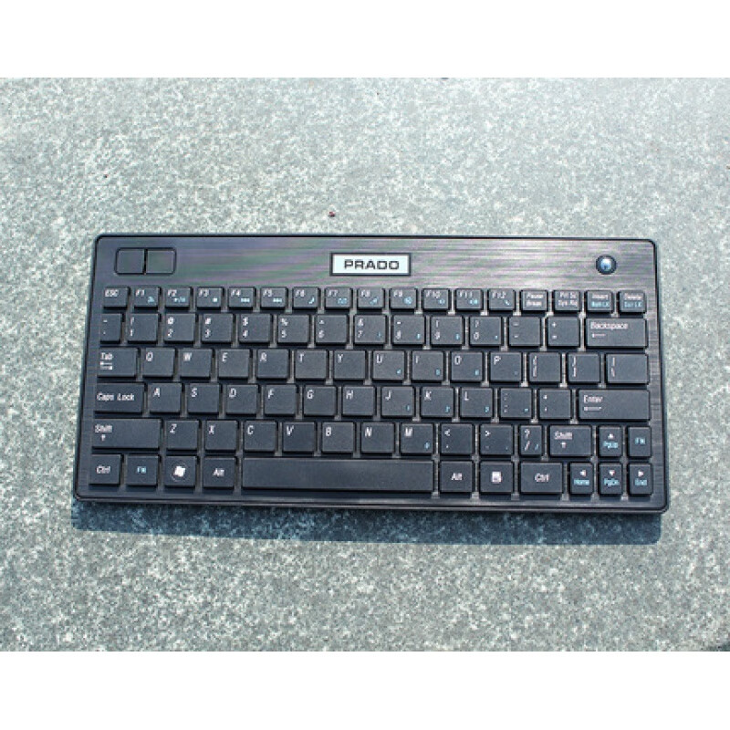 普拉多无线键盘106r指尚飞2.4g带轨迹球键盘工控机柜工业