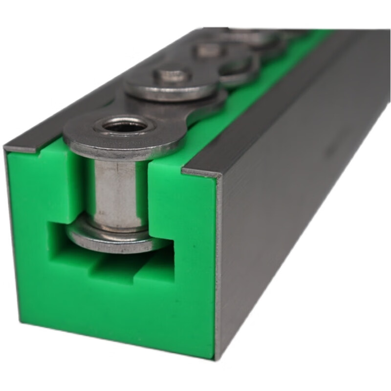 定制适用山型6分08b喷涂流水线轨道传动高分子聚链条导轨槽尼龙耐磨条