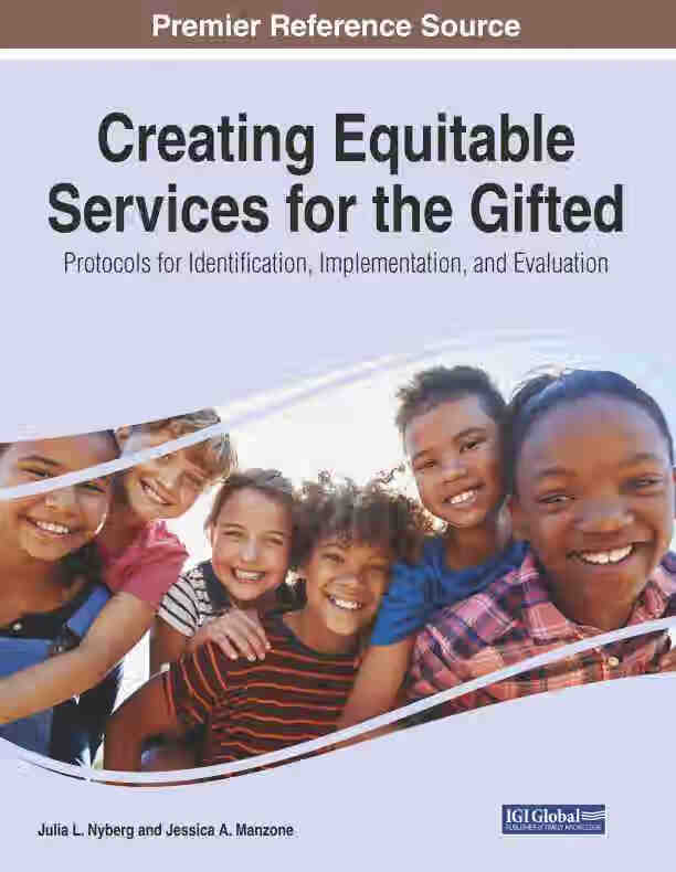 预售 按需印刷 creating equitable services for the gifted