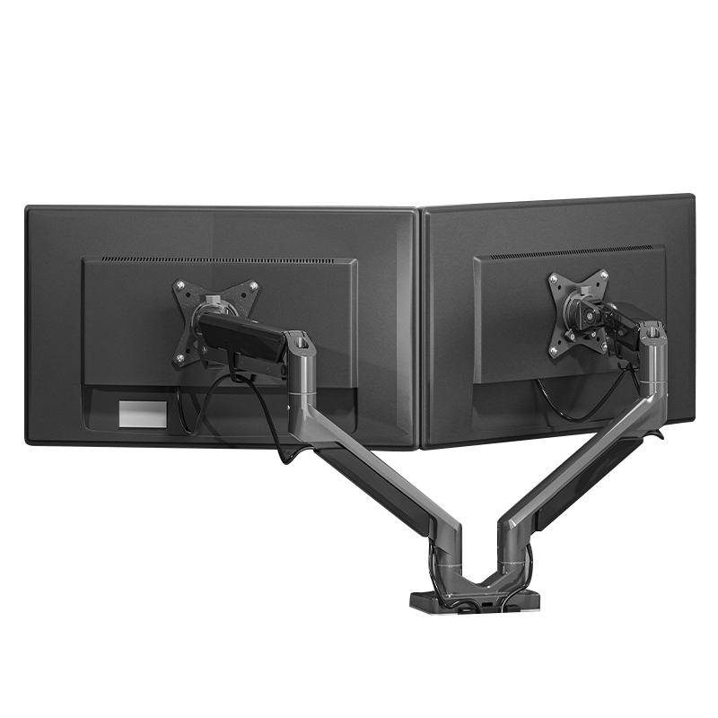 松能顯示器支架雙屏 電腦支架雙屏 顯示器增高架 顯示屏支架臂通用顯示器雙屏支架 曲面屏支架T2-2H