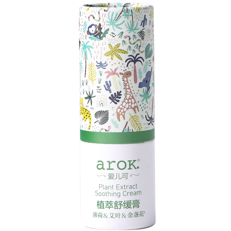 愛兒可（arok）植萃舒緩膏 麗家寶貝6.5g 1支 薄荷艾葉金盞花