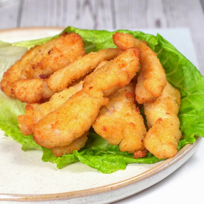 伊明食品无骨鸡柳 雪花鸡柳冷冻鸡肉条油炸小食休闲零食清真食品280g*