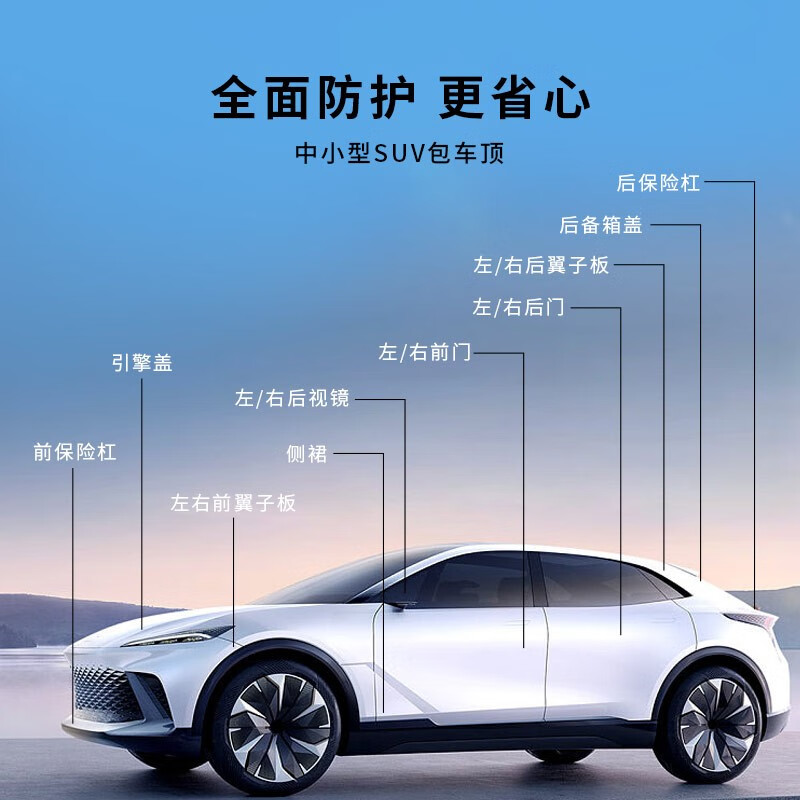 龙甲(longjia)隐形车衣tpu基材全车膜车衣漆面保护膜防刮蹭包施工