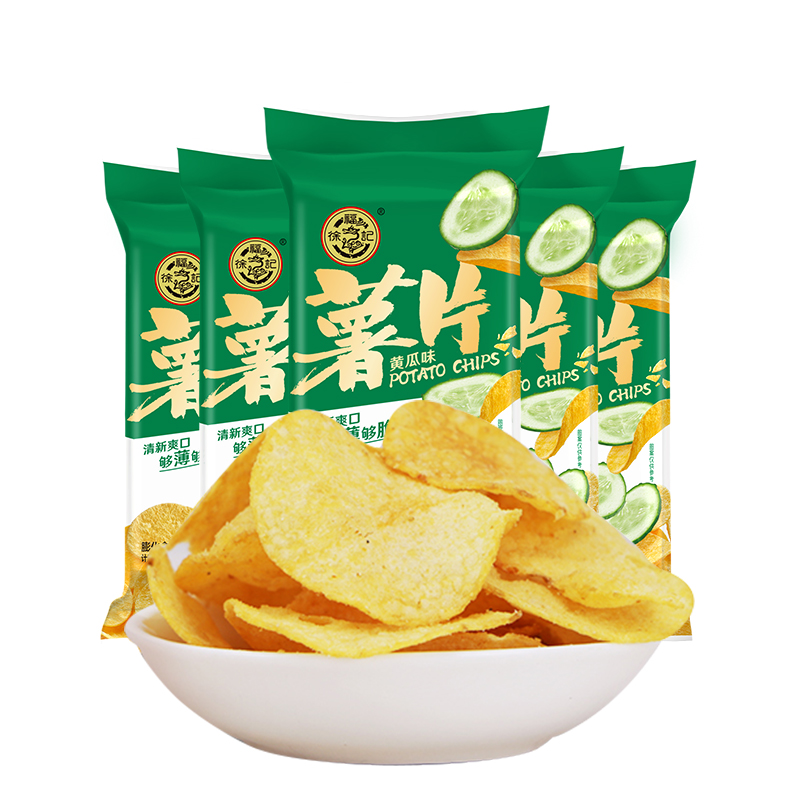 徐福记散装薯片烤肉番茄原味多口味网红零食休闲食品小吃批发 黄瓜味