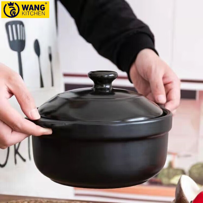 沙锅炖锅陶瓷火锅酒精炉明火三用家用瓦煲石锅通用户外酒精炉大号砂锅