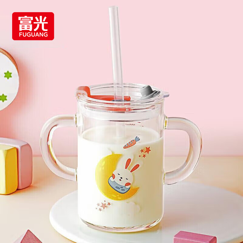富光 玻璃杯家用儿童牛奶杯子带刻度耐热吸管水杯喝奶杯微波炉可加热属于什么档次？