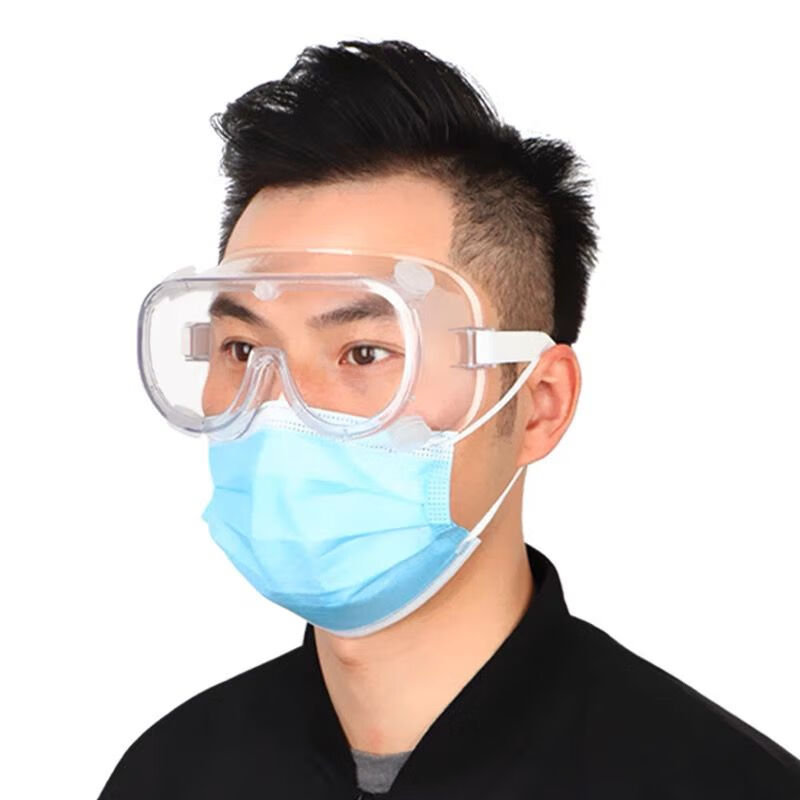 护目镜防护镜隔离眼罩骑行男女防飞溅防风沙打磨劳保眼镜 *加厚防雾护