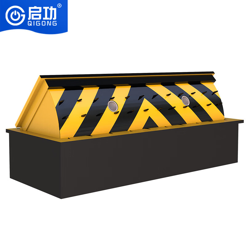 启功液压翻板路障机电动升降带刺阻车器挡车挡人防撞器 3米