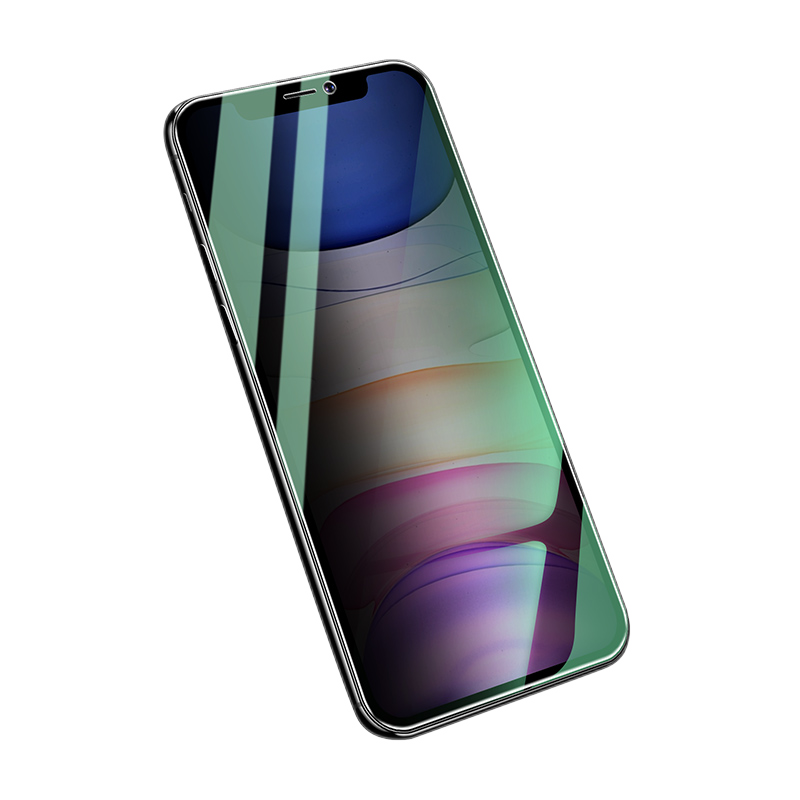 櫻水晶 蘋(píng)果13夜光防窺鋼化膜iphone11全屏X/Xr氣囊手機(jī)玻璃不碎邊12promax防摔貼膜 氣囊膜【夜光膜30°防窺保護(hù)隱私】2片裝 iPhone 14 Pro Max