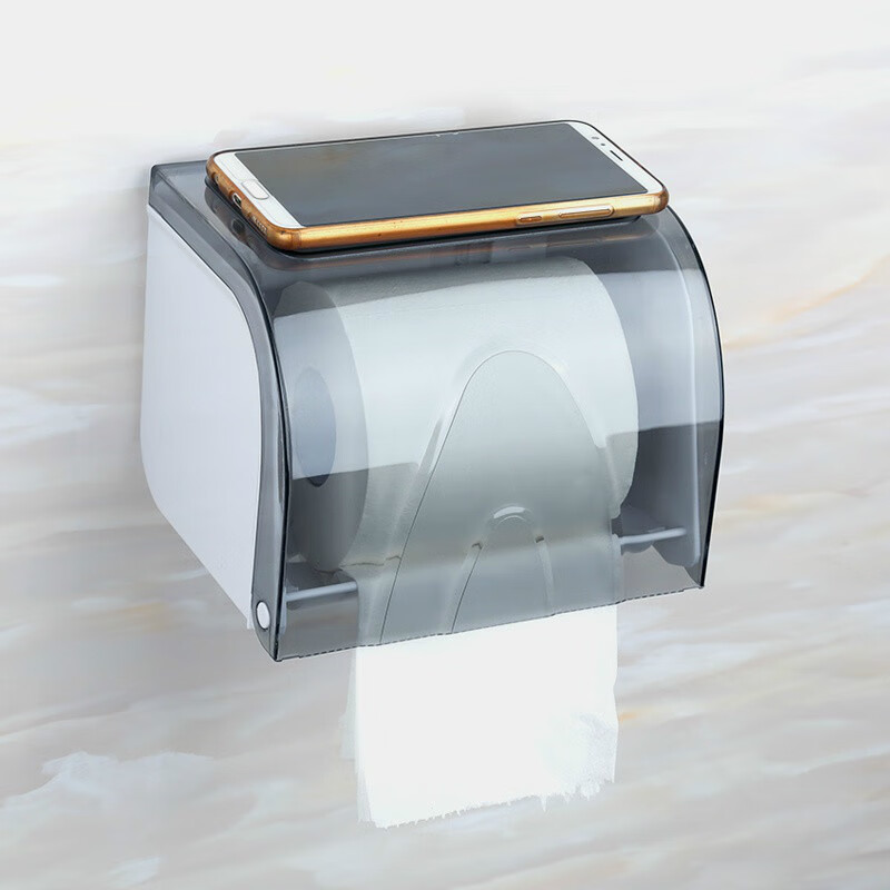 卫生间手纸盒厕所放卫生纸置物架抽纸盒免打孔壁挂式防水卫生间纸巾盒