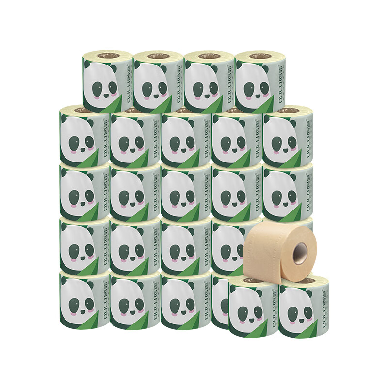 鸥露(OULU)有芯卷纸 3层120克*27卷 卫生纸厕纸本色纸 原生竹浆 卷筒纸 整箱