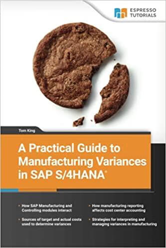 预订a practical guide to manufacturing variances in sap s/4hana