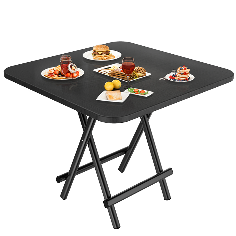 奥凯弗 折叠桌餐桌饭桌便携式户外摆摊小桌子家用 小户型方桌简约租房80*80cm