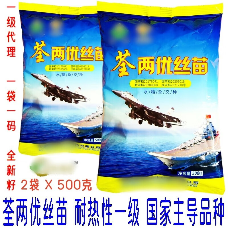 以琛荃两优丝苗534杂交水稻种子耐热性一级丝苗米国家主导品种谷种 2