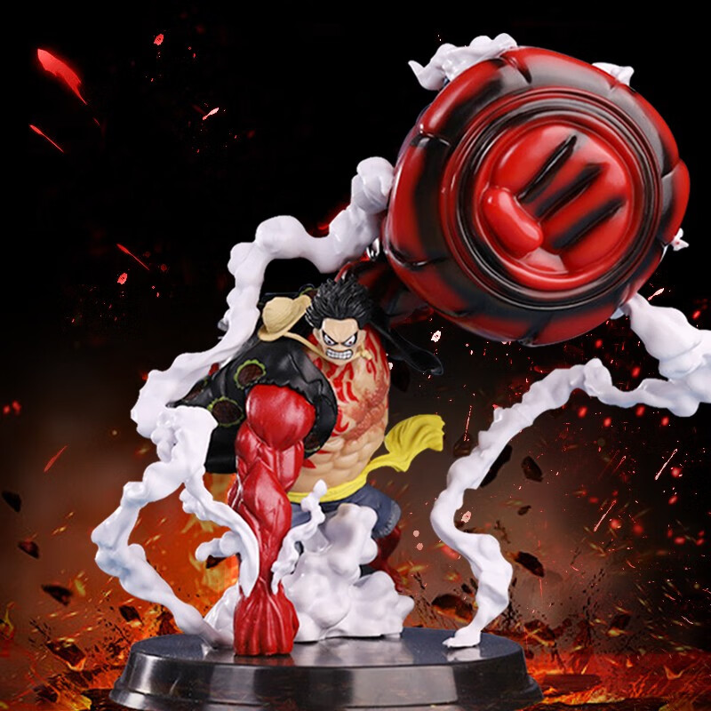 海贼王手办路飞摆件四档路飞大猿王枪大拳头航海王gk动漫雕塑模型